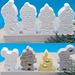 Winter Steckerchen Pastell – Handgemachte Deko zum Sammeln & Verschenken