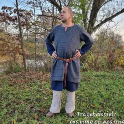 Winter Tunika Wolle kariert – Wikinger Stil, für Herren,Toraxacum