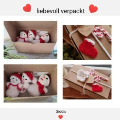 Winterdeko Schneemann 3er-Set