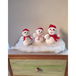 Winterdeko Schneemann 3er-Set