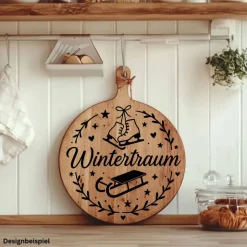Wintertraum saisonaler Aufkleber Fensterbild für die Weihnachts- und Adventszeit