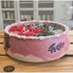 Winter/Weihnachtskerze - Weihnachtsstern - Handgegossen