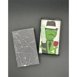 Witzige Geschenkverpackung für Essenseinladung oder Gutschein – Mafiosi-Frosch