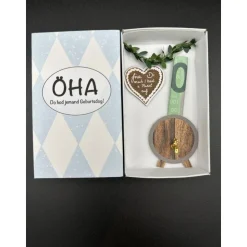 Witziges Geldgeschenk bayrisch – Originelle Geschenkbox mit Fass & Herz