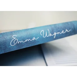 Wochenkalender & Terminplaner 2025 A5 Wochenübersicht / Tagesübersicht / Tagebuch personalisiert royalblau