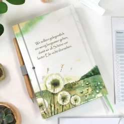 Wochenkalender & Terminplaner 2026 A5 mit Kugelschreiber & Stifthalter Wochenübersicht personalisiert Puste