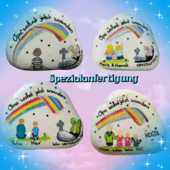 Wohnt jetzt woanders - Ein einzigartiger, individueller Trauerstein