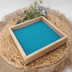 Würfelbrett aus Eiche & Filz – Geräuschdämpfende Würfelunterlage für Brettspiele & Reisen