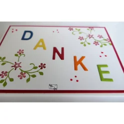 Wunderschöne  bunte  Danke Karte Handgefertigt mit Stampin'Up!