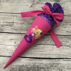 wunderschöne Geschwistertüte / Kindergartentüte Meerjungfrau Pink Lila