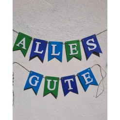 Wunderschöne Girlande Alles Gute in frischen Farben #Ruhestand #Abschied #Geburtstag #Rente #Reise #Umzug #NeuerJob #Kol