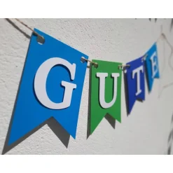 Wunderschöne Girlande Alles Gute in frischen Farben #Ruhestand #Abschied #Geburtstag #Rente #Reise #Umzug #NeuerJob #Kol