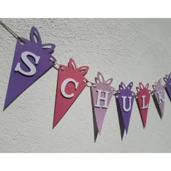 Wunderschöne Girlande zum Schulanfang auf Wunsch personalisiert mit Wunschnamen