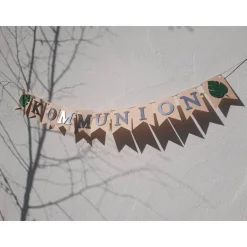 Wunderschöne Girlande zur Kommunion