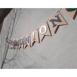 Wunderschöne Girlande zur Kommunion