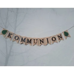 Wunderschöne Girlande zur Kommunion
