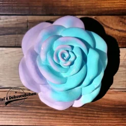 Wunderschöne Keramik Rose in Pastellfarben