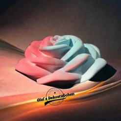 Wunderschöne Keramik Rose in Pastellfarben