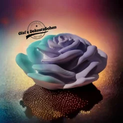 Wunderschöne Keramik Rose in Pastellfarben