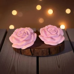 Wunderschöne Keramik Rose in Pastellfarben