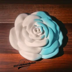 Wunderschöne Keramik Rose in Pastellfarben