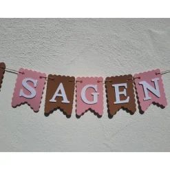 Wunderschöne Papier Girlande zur Hochzeit