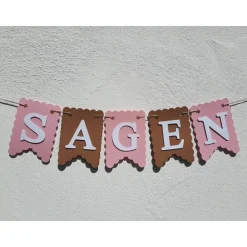 Wunderschöne Papier Girlande zur Hochzeit