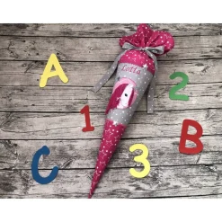 Wunderschöne Schultüte Einhorn mit Name Lotta drauf