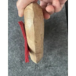 Wunderschönes massives Holzherz mit Stern und Tannenbaum, edel