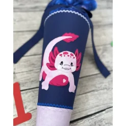 wundervolle Schultüte / Zuckertüte in Blau Flieder mit Axolotl Meer Ozean
