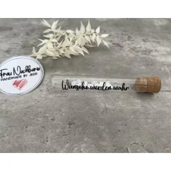 Wunscherfüller inkl. Holzverpackung, Geldgeschenk, Deko, Reagenzglas, Wünsche werden wahr