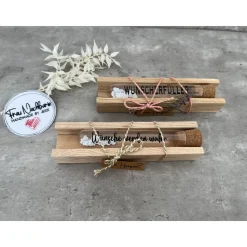 Wunscherfüller inkl. Holzverpackung, Geldgeschenk, Deko, Reagenzglas, Wünsche werden wahr
