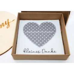 Wunscherfüller „kleines Danke“ – handgemachte Verpackung mit Herz – für Geld & Gutschein