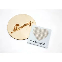 Wunscherfüller mit Herz - handgemachte Geschenkverpackung aus Filz / Geldgeschenk / Gutschein Geschenk