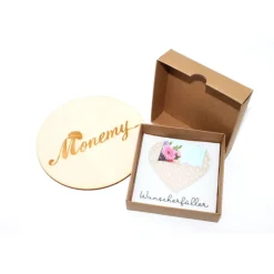 Wunscherfüller mit Herz - handgemachte Geschenkverpackung aus Filz / Geldgeschenk / Gutschein Geschenk