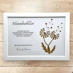 Wunscherfüller Pusteblume, Geldgeschenk für jeden Anlass personalisiert