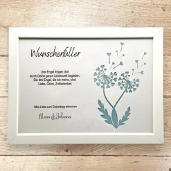 Wunscherfüller Pusteblume, Geldgeschenk für jeden Anlass personalisiert