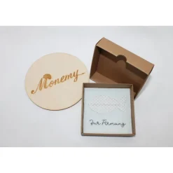 Wunscherfüller zur Firmung - Filzverpackung mit Fisch für Geld oder Gutschein - handgemacht mit Stickerei & Box