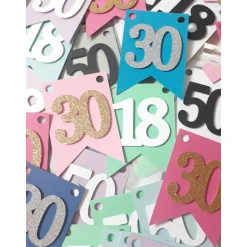 Wunschtext Girlande personalisierte Girlande individueller Text. Namen, Prüfung, Hochzeit, Geburtstag, Baby, Abschied, D