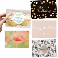 20x moderne Glückwunschkarten (DIN A6)