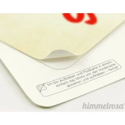 2x Postkarte und Aufkleber „Junge Frau oder Mann zum Mitreisen gesucht!“ -  Reisen, Hochzeit, Reisebüro, Verlobung