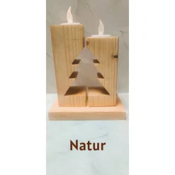 2x Teelicht Weihnachtsdeko