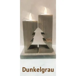 2x Teelicht Weihnachtsdeko