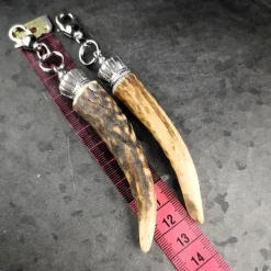 XL- Anhänger für Charivari, Horn, Geweih, Edelstahl, Trachtenschmuck