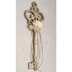 XL Deko Schlüssel mit Trockenblumen zur Hochzeit, Jubiläum oder zum Einzug