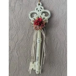 XL Deko Schlüssel mit Trockenblumen zur Hochzeit oder zum Einzug