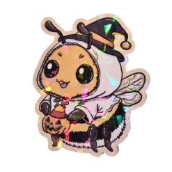 XL Halloween-Sticker „Hummel mit Kostüm“ – Extra großer Vinyl-Sticker