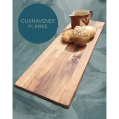 XL Servierbrett aus Massivholz, nachhaltig gefertigte Cuxhavener Planke