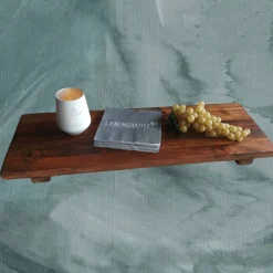 XL Servierbrett aus Massivholz, nachhaltig gefertigte Cuxhavener Planke
