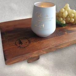 XL Servierbrett aus Massivholz, nachhaltig gefertigte Cuxhavener Planke